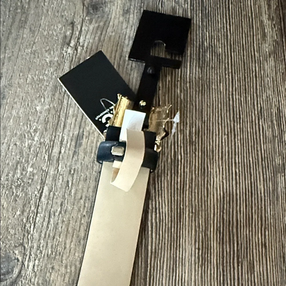 INC International Concepts Black and Gold Belt